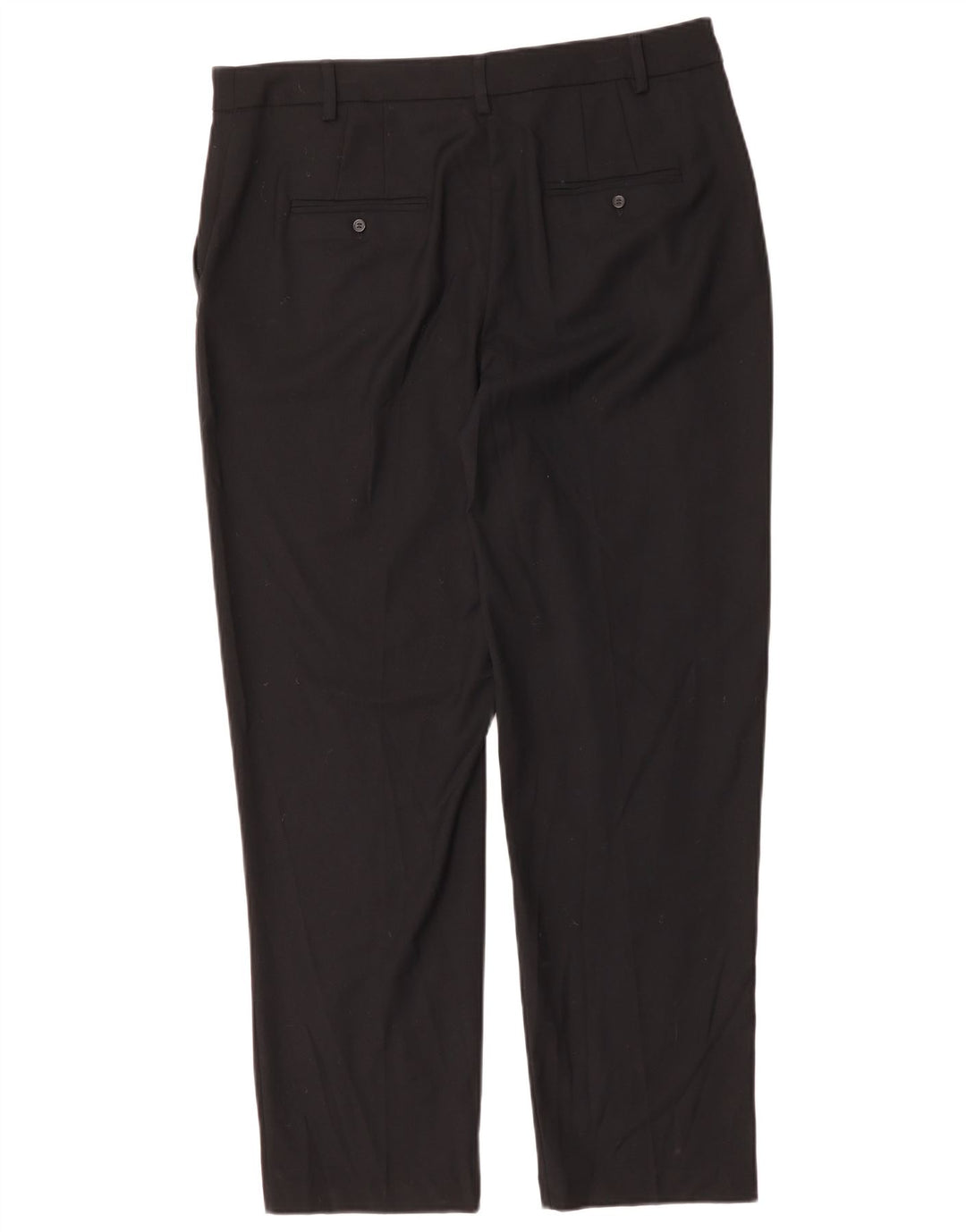 MARKS & SPENCER Pantalon chino décontracté pour femme UK 14 Large W36 L30 Noir