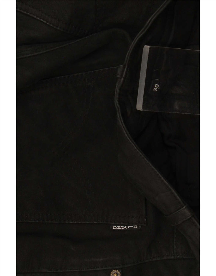 Ricano Pantalon en cuir pour homme W30 L32 Noir