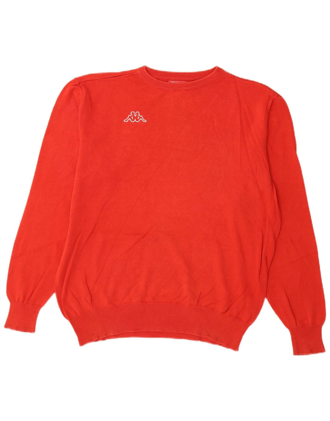 Kappa Pull à col rond pour homme en coton rouge Taille L