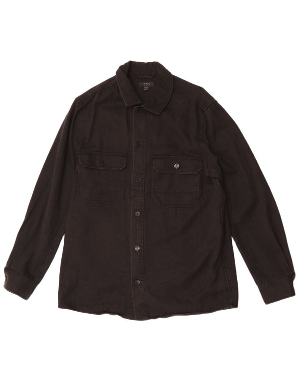 Cos Chemise en Jean Homme Petit Lyocell Noir