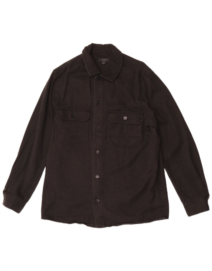 Cos Chemise en Jean Homme Petit Lyocell Noir