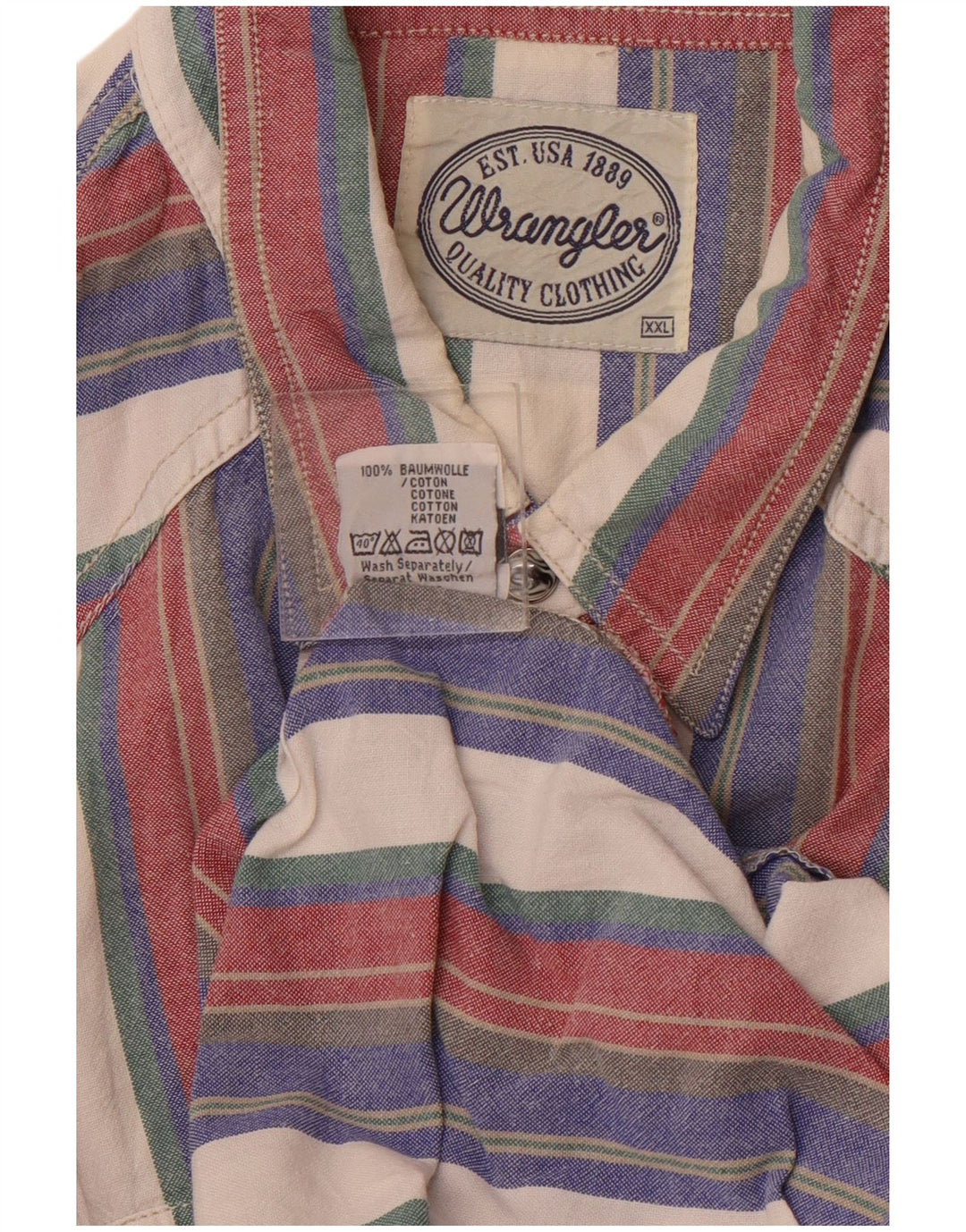 WRANGLER Chemise Homme 2XL Coton Rayé Multicolore