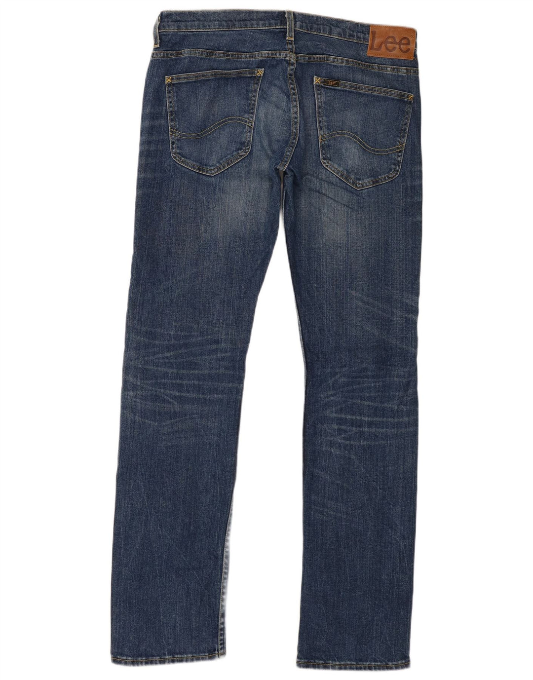 Lee Jean Powell Slim Homme W34 L34 Bleu Marine Coton