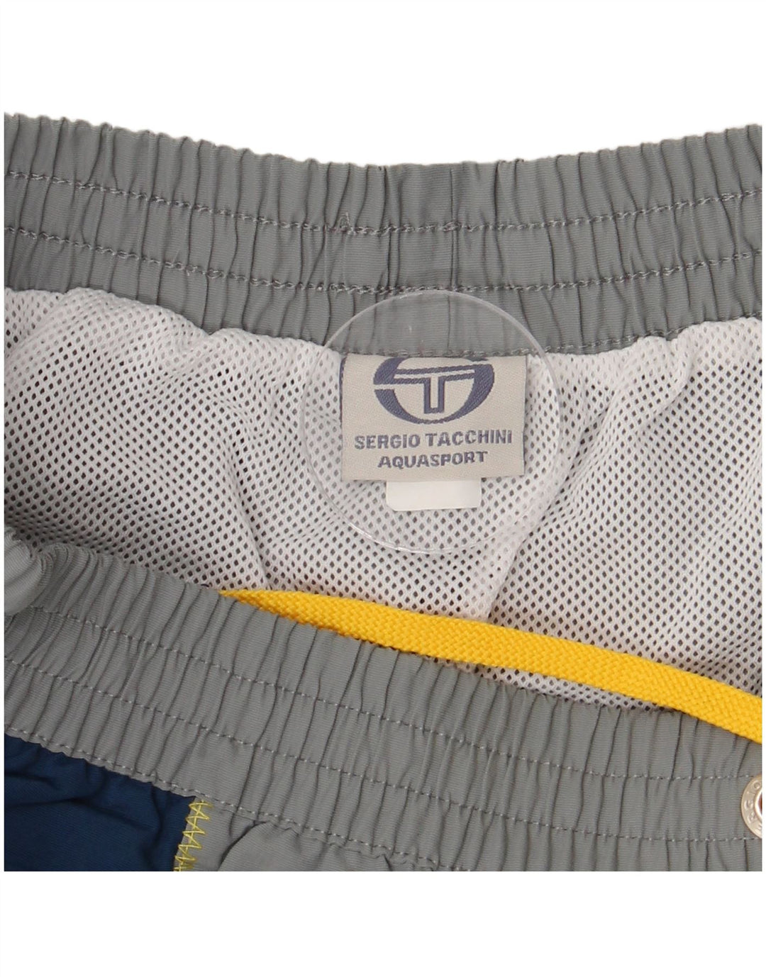 SERGIO TACCHINI Short de Bain Graphique XL Homme Gris Colorblock Polyamide