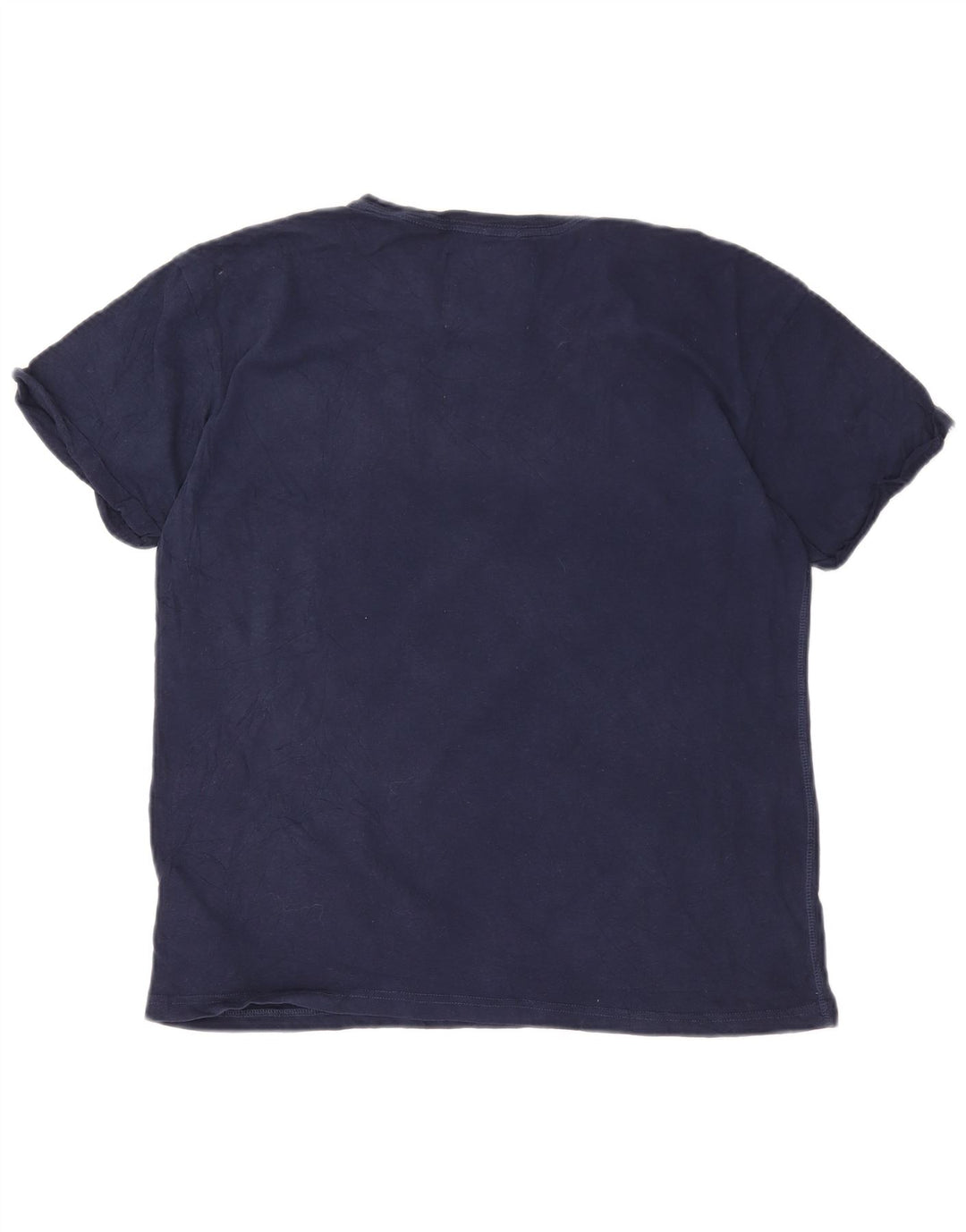 Superdry T-shirt graphique pour femme UK 12 Bleu marine moyen Coton