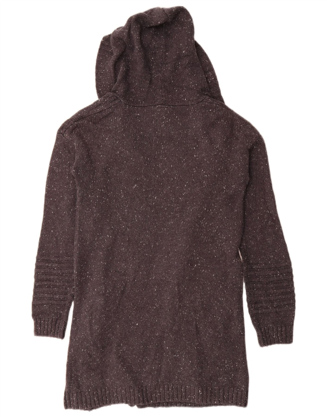 Rip Curl Pull cardigan ouvert long pour femme UK 14 Gris moyen moucheté