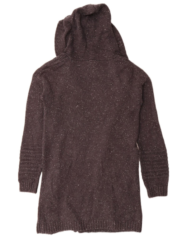 Rip Curl Pull cardigan ouvert long pour femme UK 14 Gris moyen moucheté