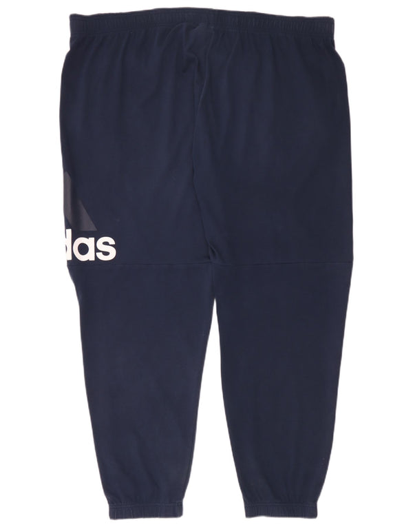 Adidas Pantalon de survêtement graphique pour homme en coton bleu marine 3XL