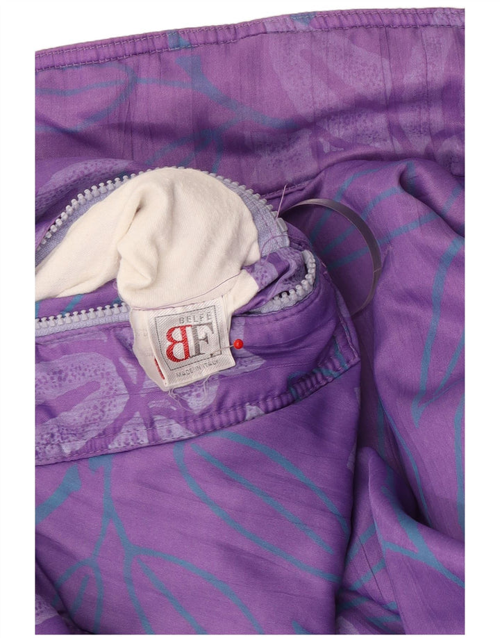 Belfe Veste réversible surdimensionnée pour femme UK 14 Large Violet Floral