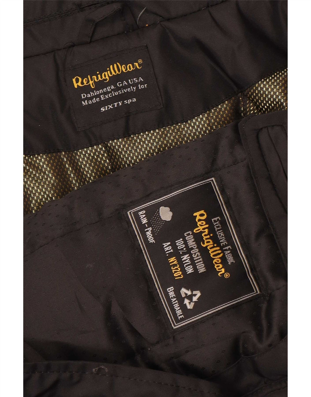 Refrigiwear Veste bomber rembourrée pour homme UK 40 Large Noir Nylon