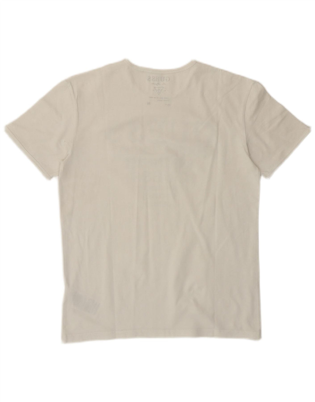 Guess T-Shirt Graphique Femme EU 38 Blanc Moyen Coton Classique