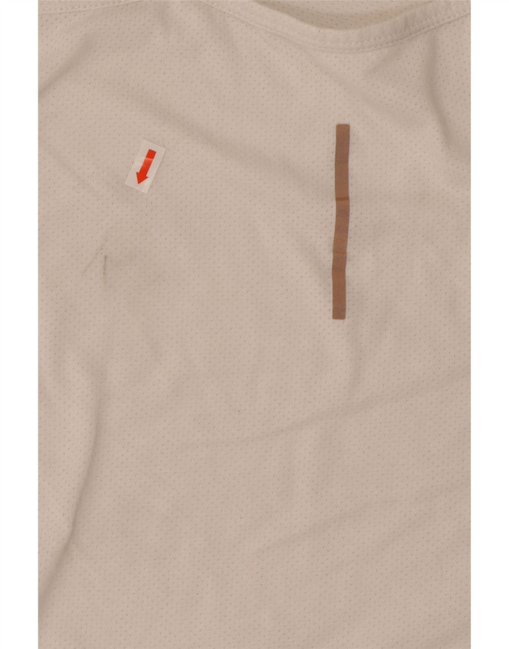 Nike Womens Dri Fit Débardeur UK 14 Large Blanc Cassé Polyester