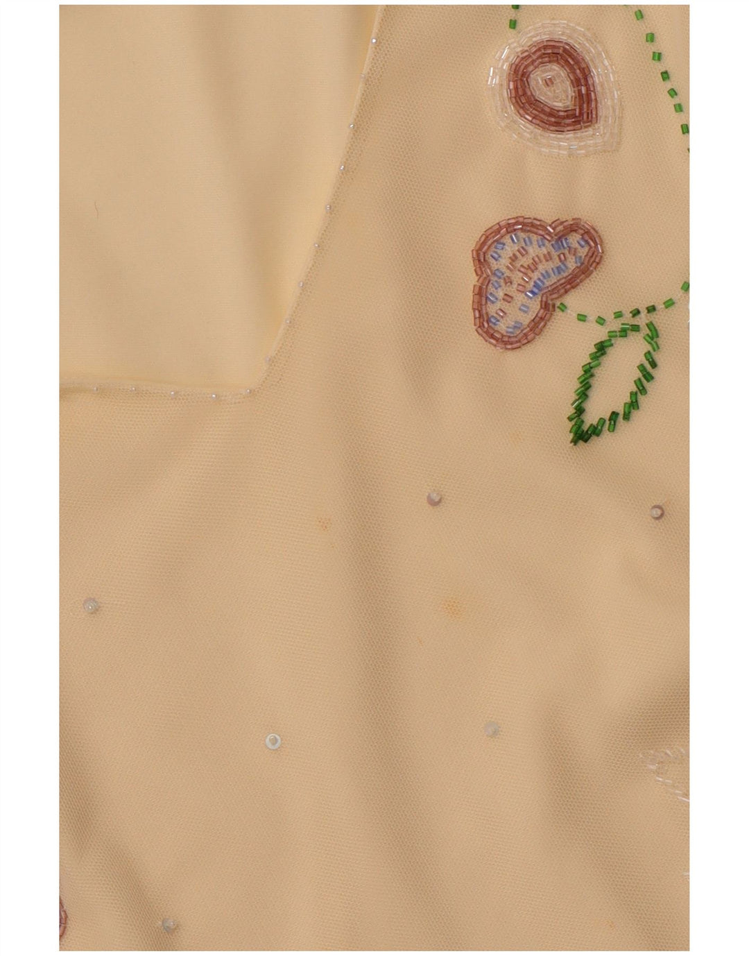 COAST Chemisier court transparent pour femme UK 16 Large Jaune Polyester