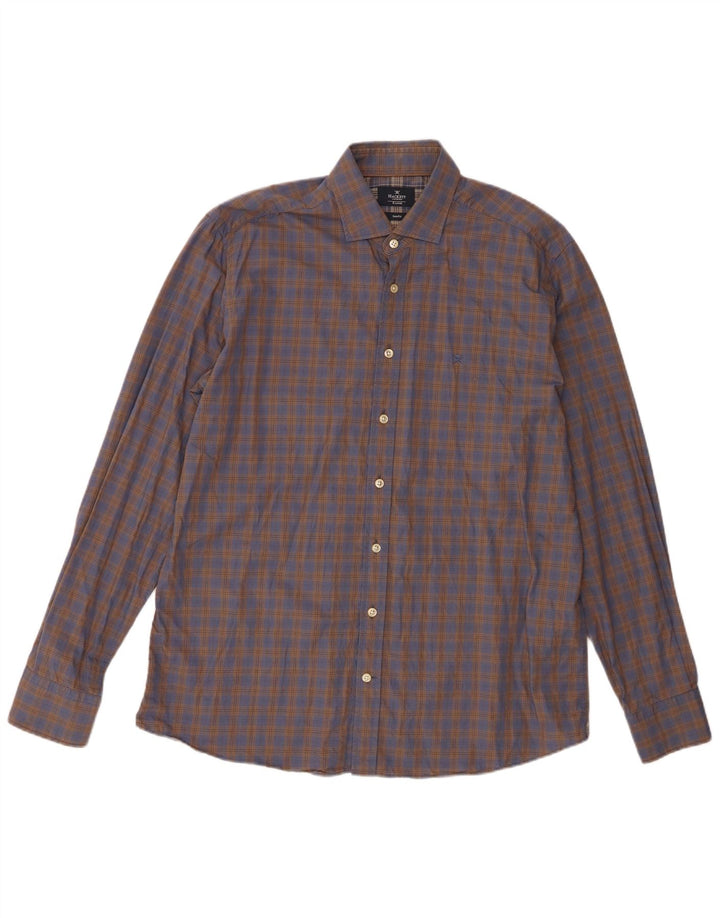 Hackett Chemise Slim Fit XL en coton à carreaux marron pour homme