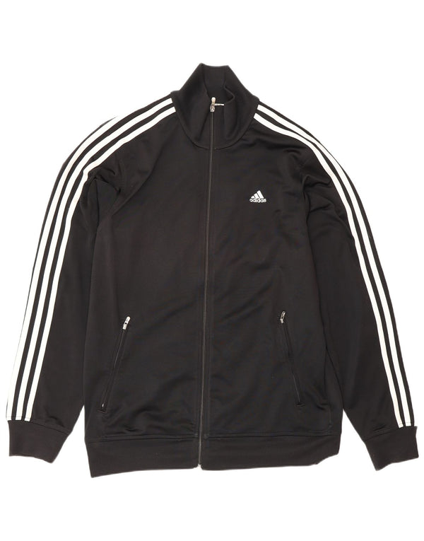 Adidas Veste de survêtement pour homme UK 38/40 Medium Noir Polyester