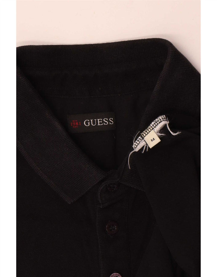 Guess Polo Homme Coton Noir Moyen