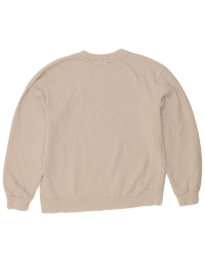 Zara Womens Crop Sweatshirt Jumper UK 10 Petit Blanc