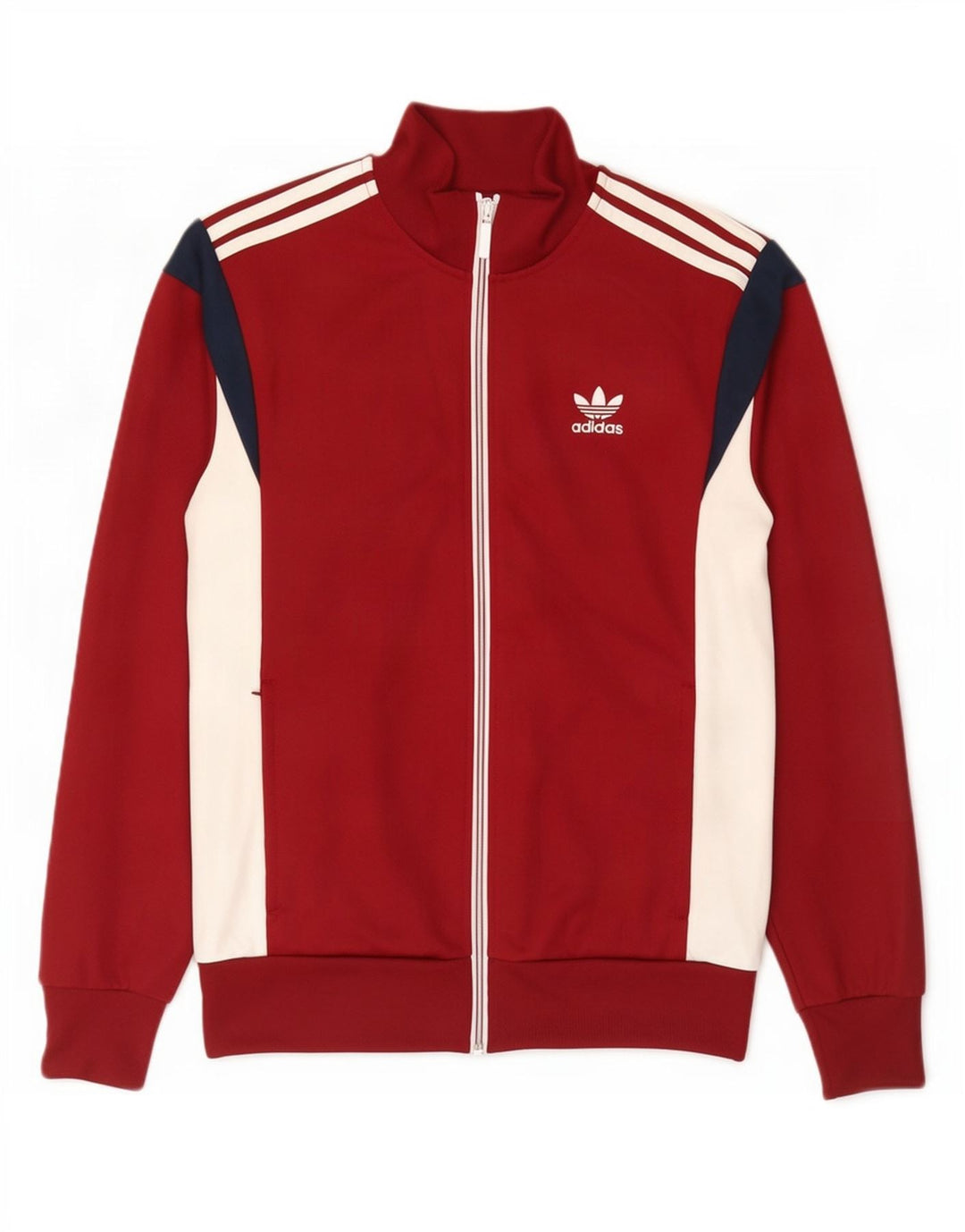 Adidas Veste de survêtement pour homme Bordeaux moyen Colourblock