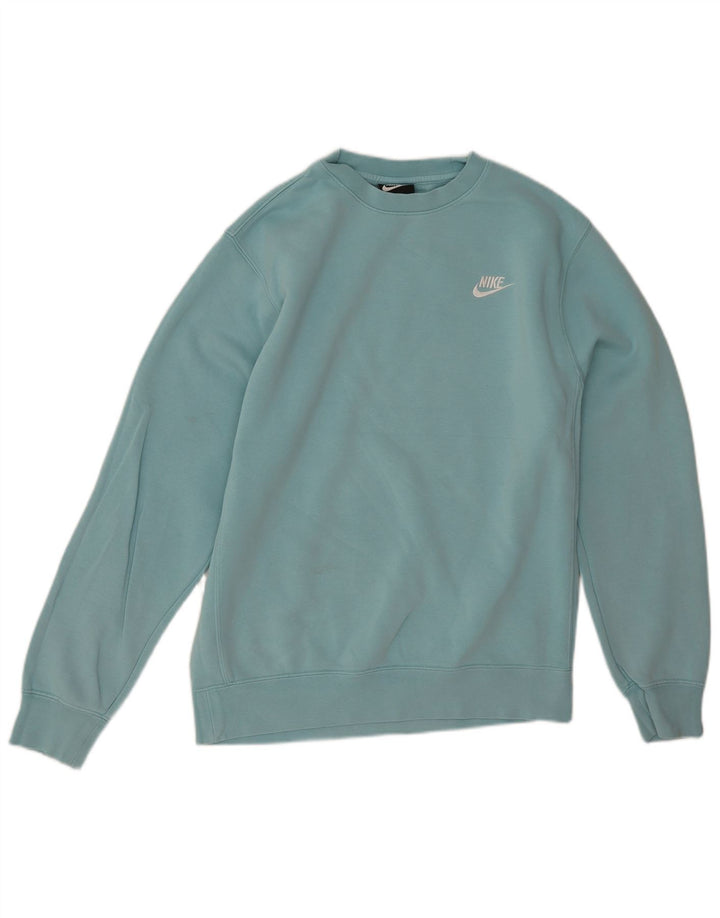 Nike Sweat-shirt pour homme en coton turquoise Taille S