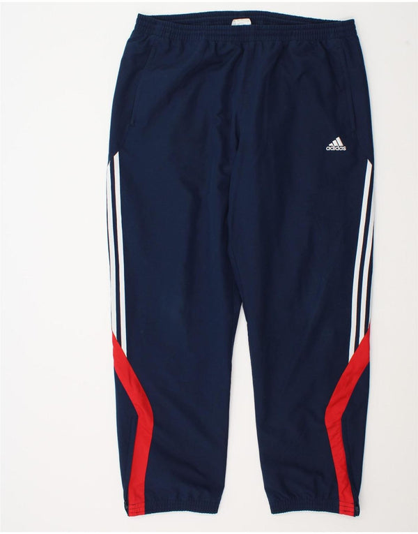 Adidas Pantalon de survêtement pour homme Joggers XL Bleu marine Colorblock Polyester