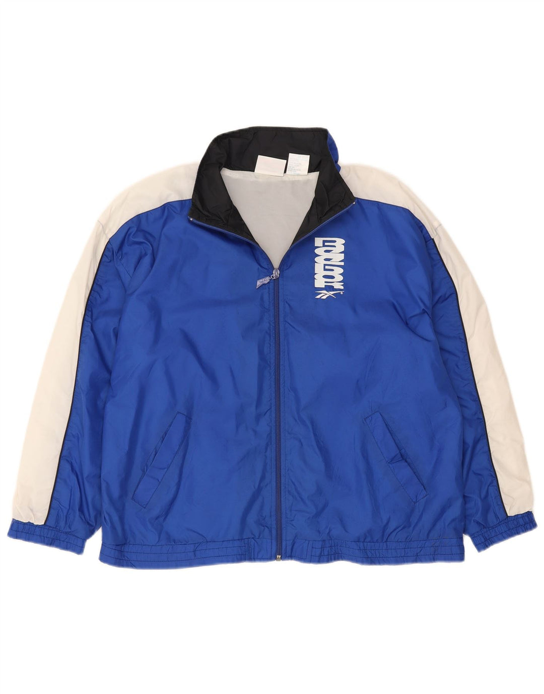 Reebok Veste de survêtement graphique pour femme UK 18 XL Bleu marine Nylon