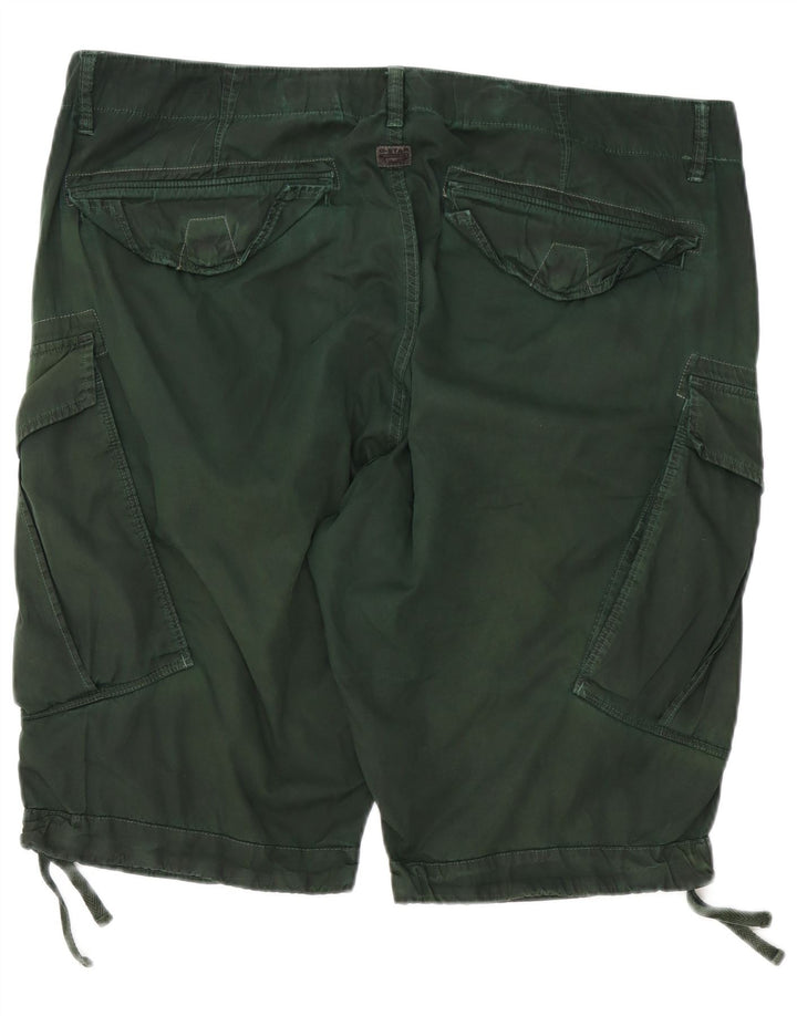 G-STAR Short cargo coupe ample pour homme W40 XL en coton vert