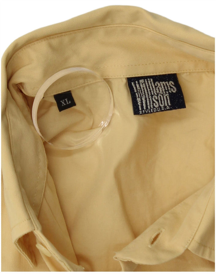 Williams Wilson Chemise Graphique Homme XL Jaune Coton