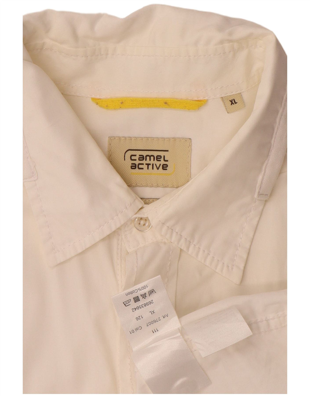 Chemise à manches courtes homme Camel Active XL coton blanc