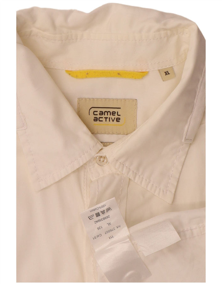 Chemise à manches courtes homme Camel Active XL coton blanc