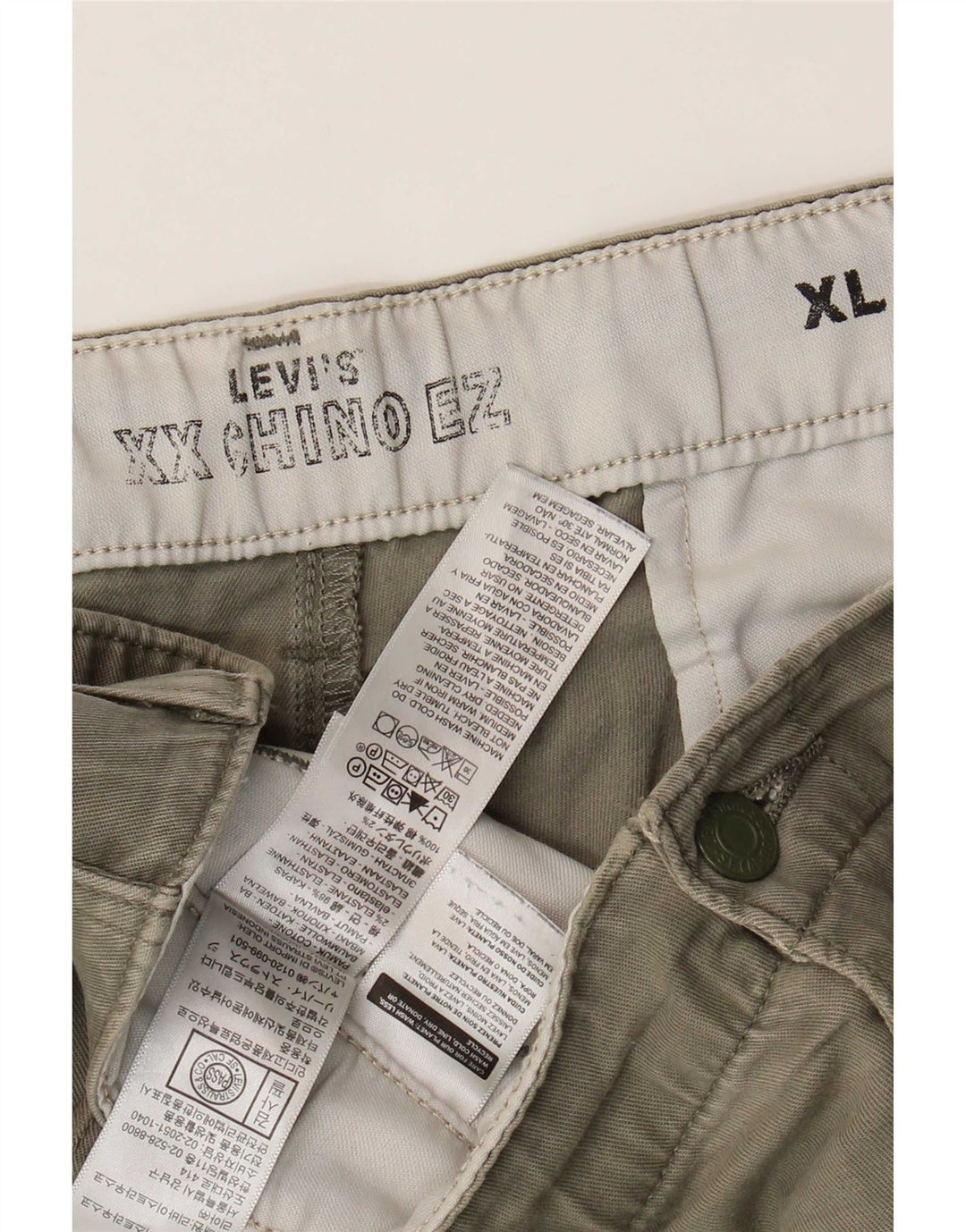 Levi's Short Chino Homme XL W40 Kaki Coton