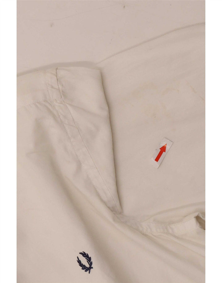 Fred Perry Chemise Garçon 11-12 ans Blanc Coton