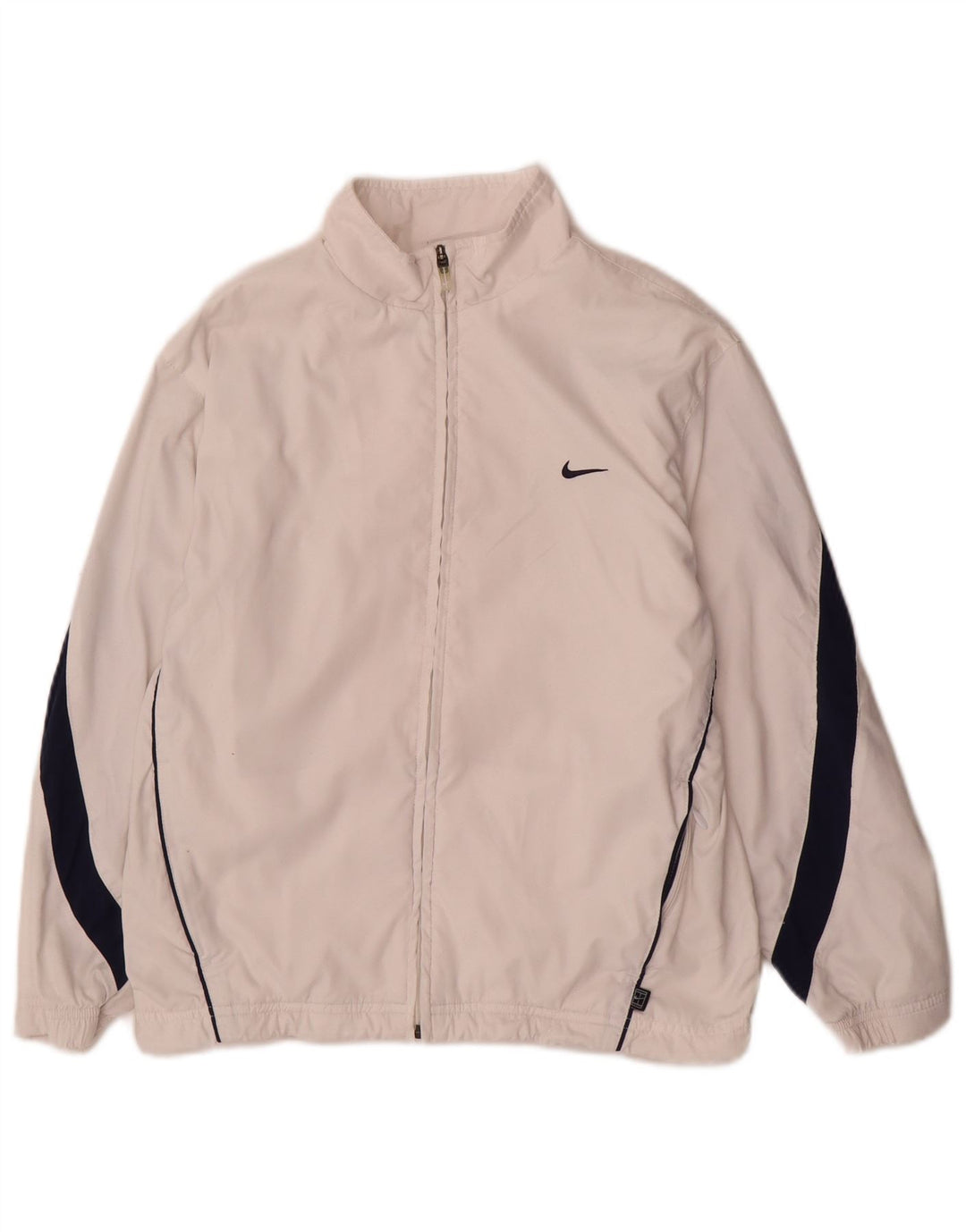 Nike Veste de Survêtement Garçon 10-11 Ans Nylon Colorblock Blanc Moyen
