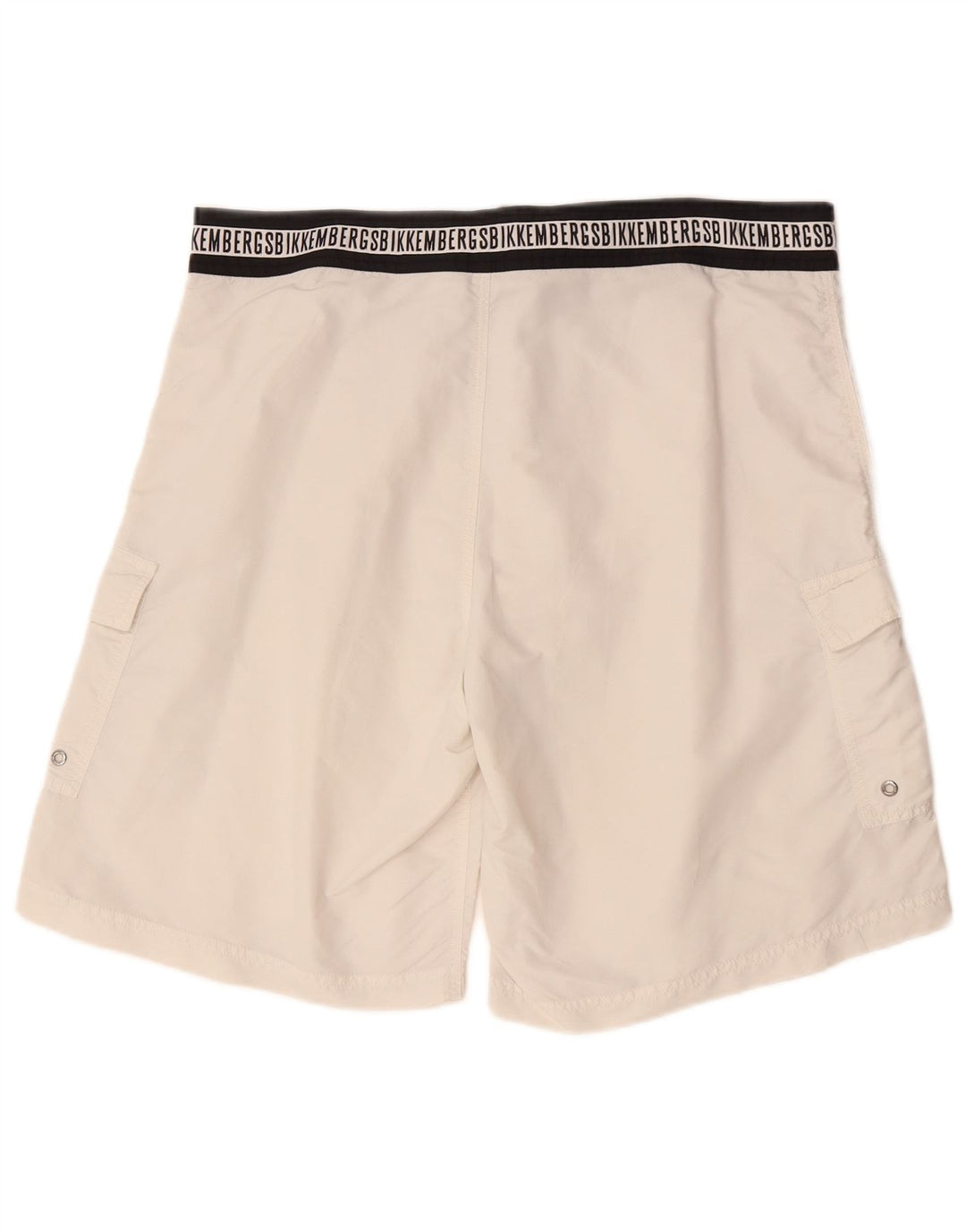 Bikkembergs Short de Bain Graphic Cargo Homme XL Blanc Colorblock