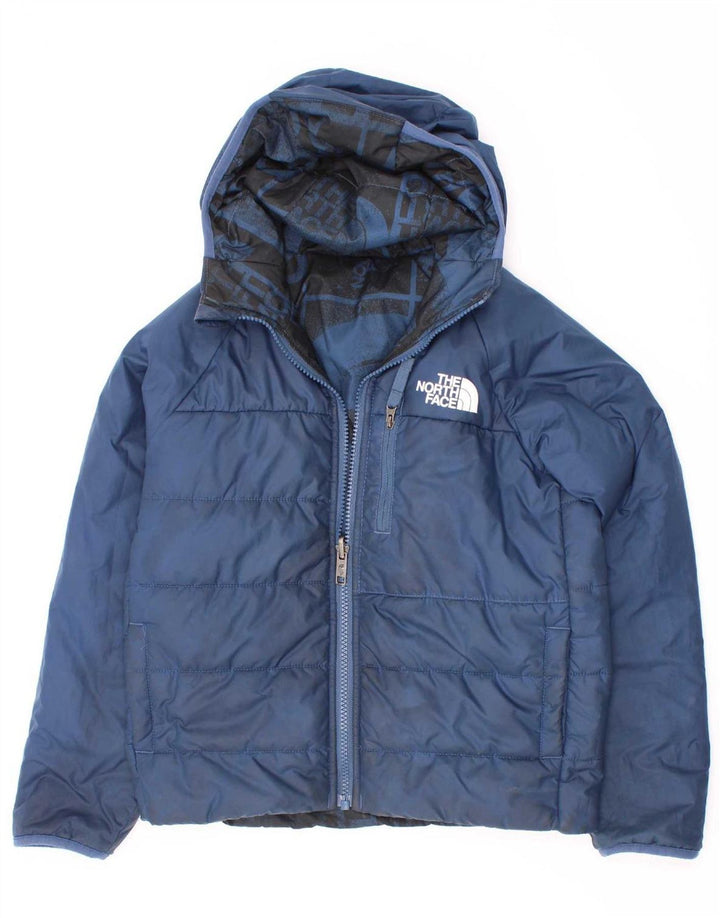 The North Face Veste matelassée réversible graphique pour garçons 7-8 ans Petit Bleu