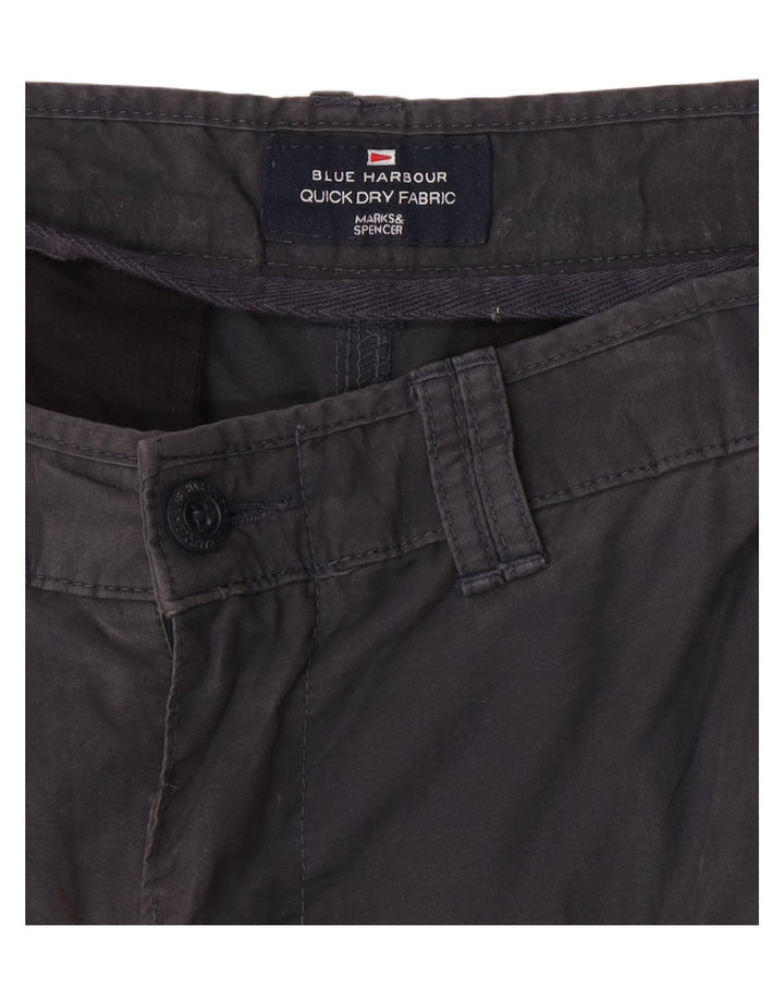 Marks & Spencer Bermuda cargo bleu Harbour pour homme W34, grand gris