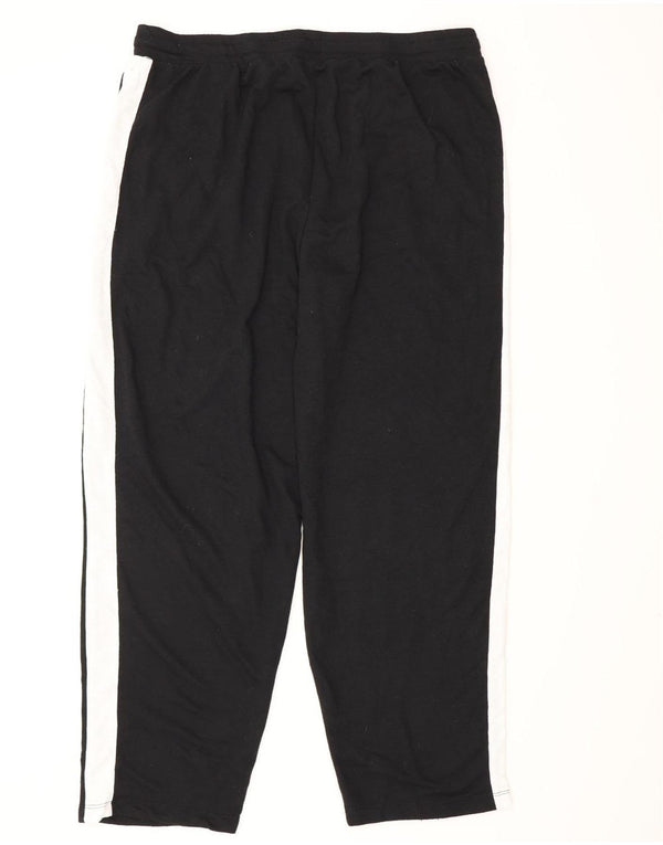 Nautica Pantalon de survêtement pour femme UK 44 Large Noir Colourblock Polyester