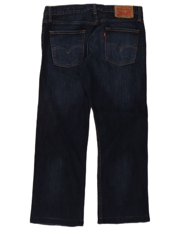 Levi's Mens 514 Straight Jeans W34 L26 Bleu Marine Coton