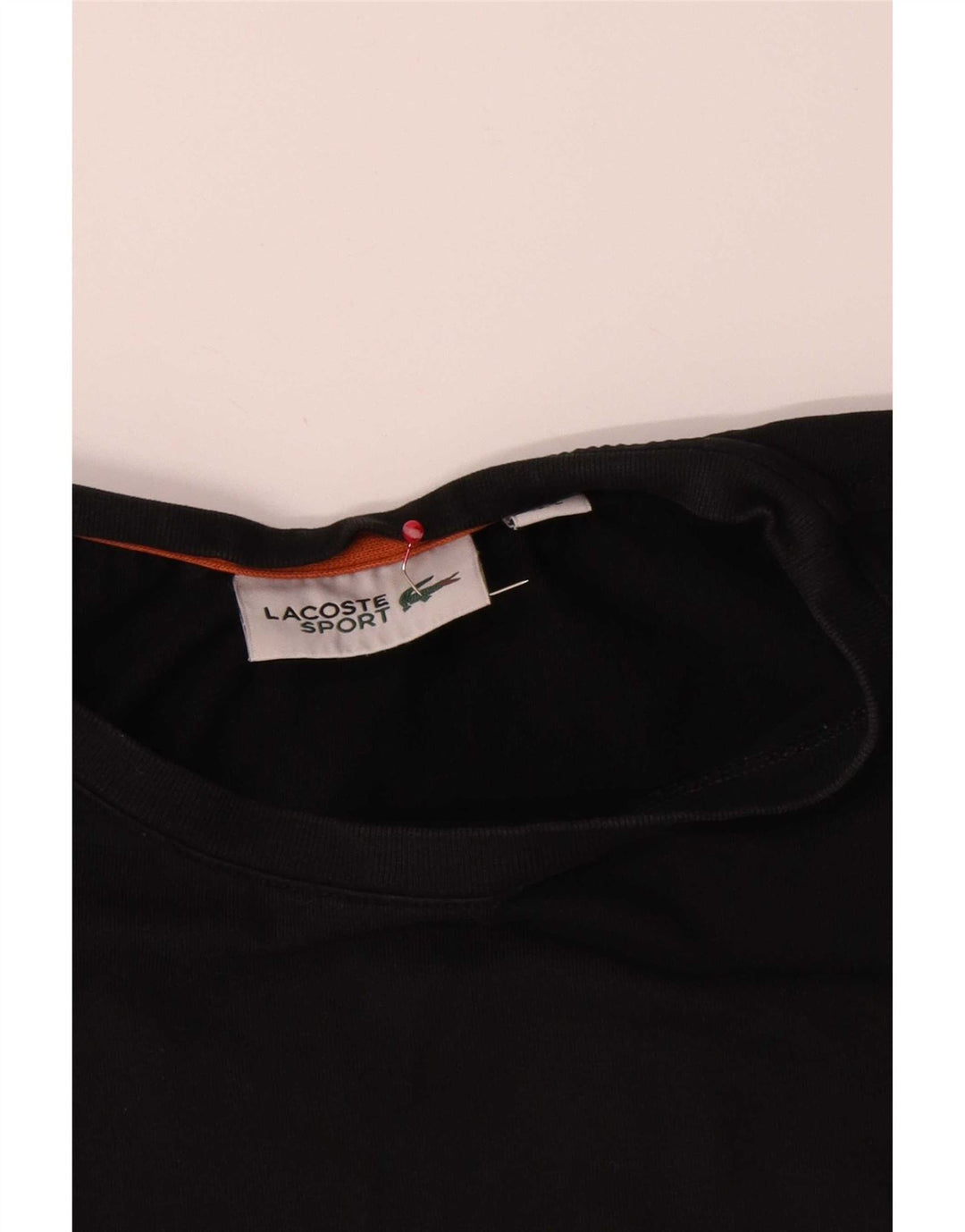 Lacoste Mens Graphic T-Shirt Top Taille 3 Petit Coton Noir
