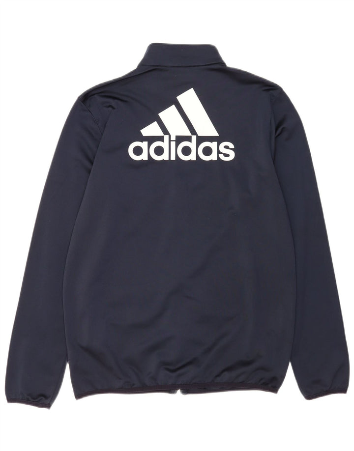 Veste de survêtement Adidas Graphic Garçon 15-16 ans Bleu Marine Polyester