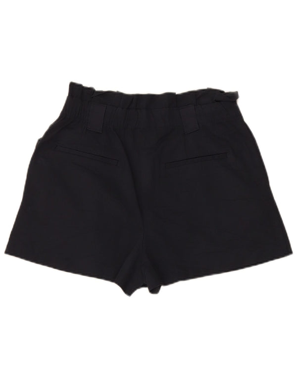 Zara Short décontracté taille haute pour femme Medium W27 Bleu marine Coton