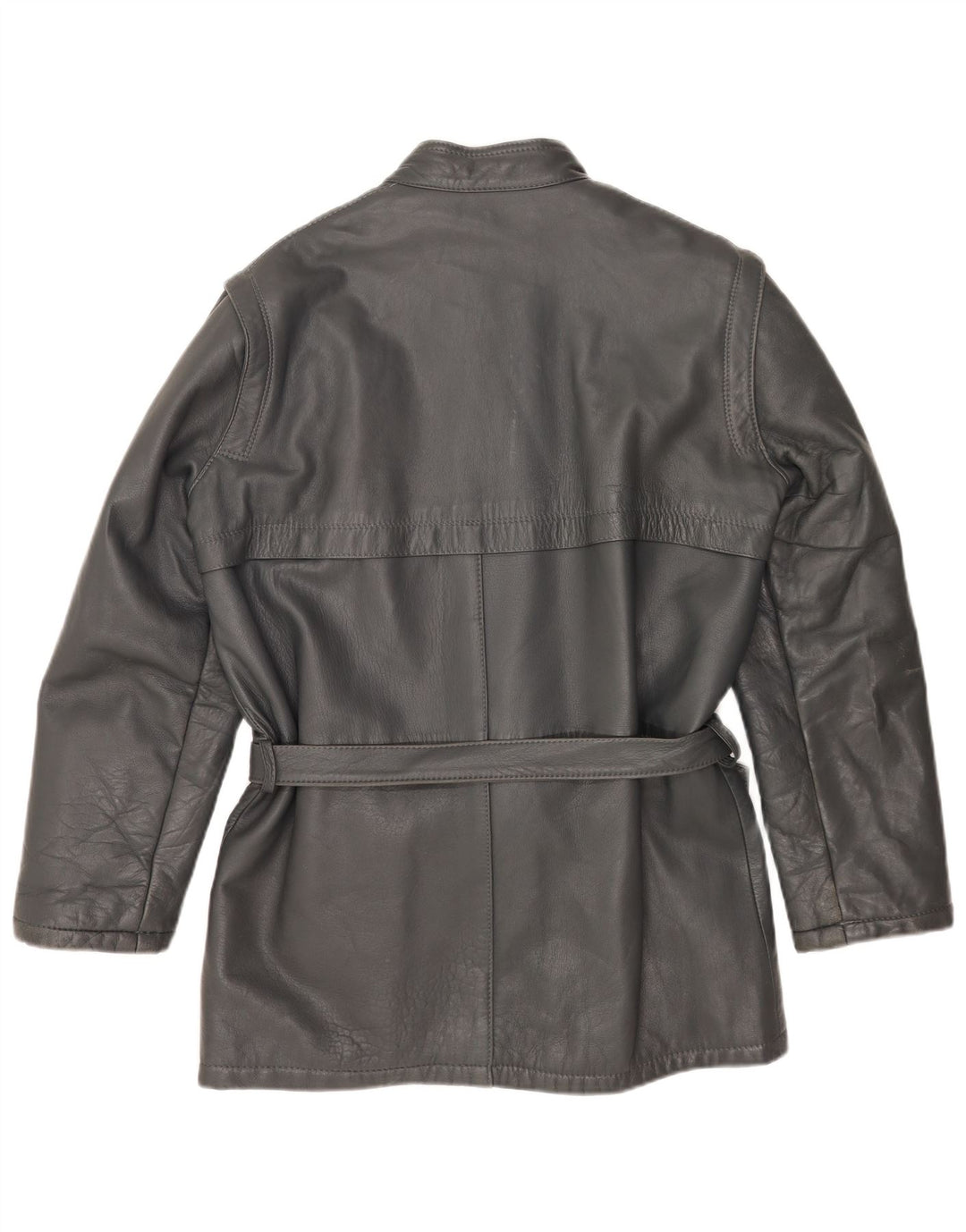 veste en cuir homme vintage IT 48 cuir gris moyen