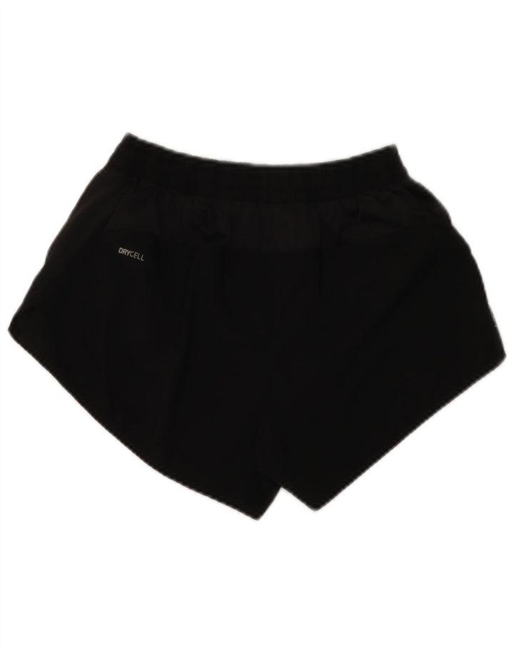 Puma Short de sport pour femme UK 10 Small Noir Polyester
