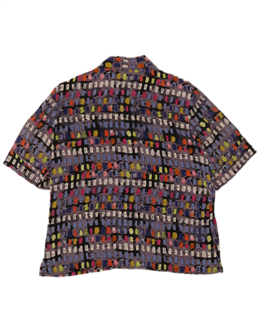 cherie Chemisier à manches courtes pour femme IT 46 Large Multicolore Géométrique