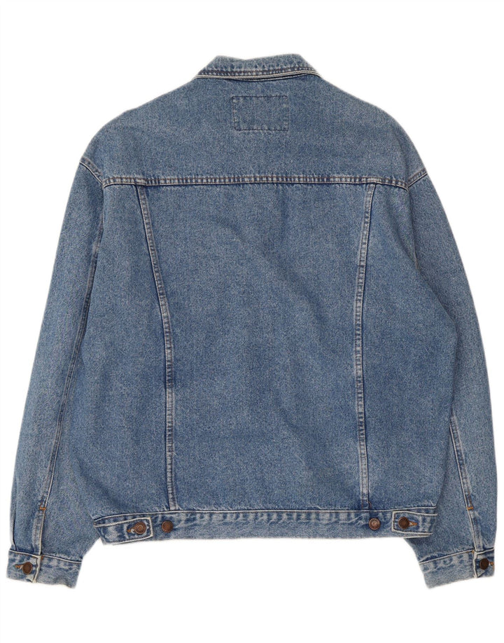Casucci Veste en jean pour homme UK 40 Large Bleu Coton