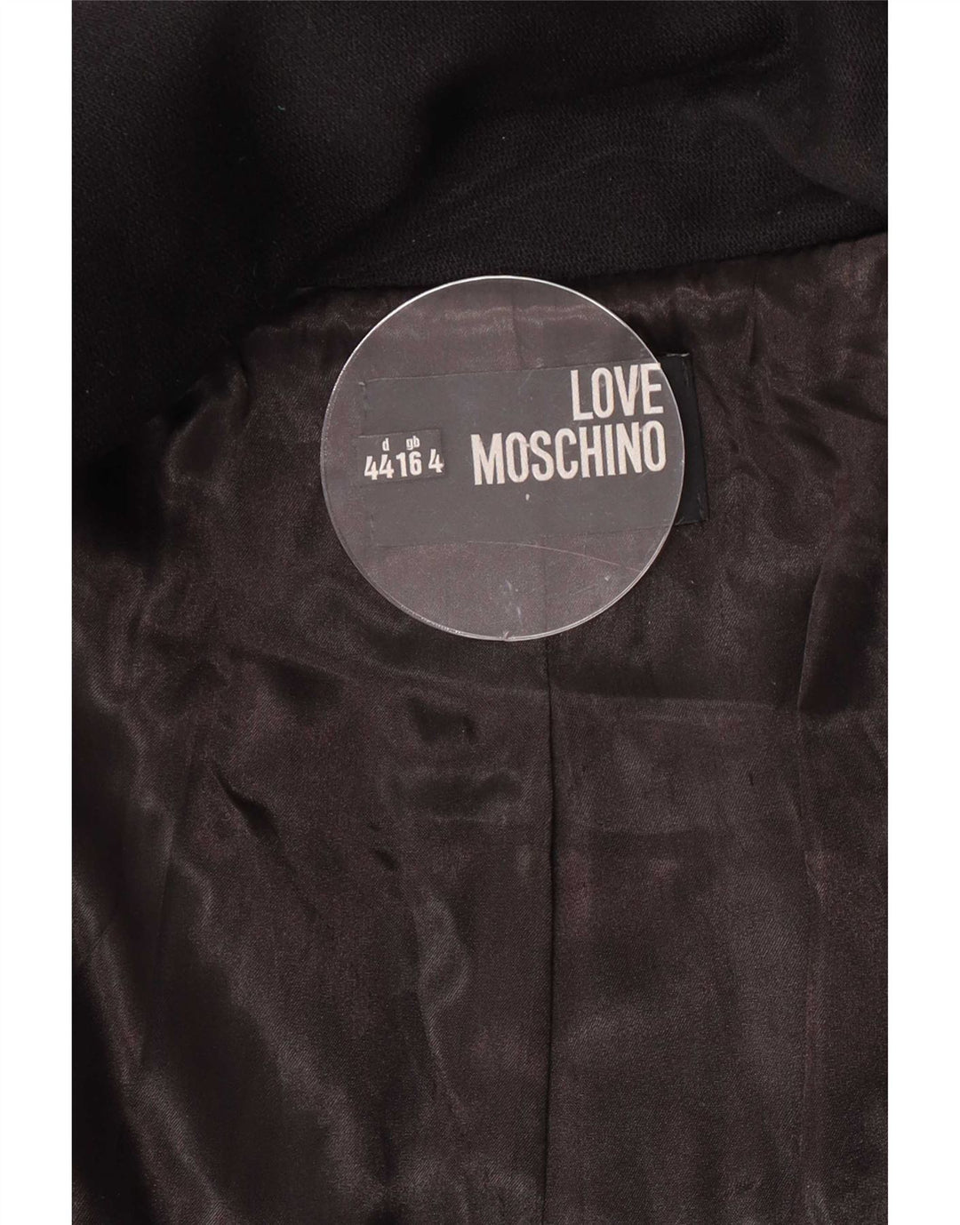Moschino Manteau Femme UK 16 Large Noir