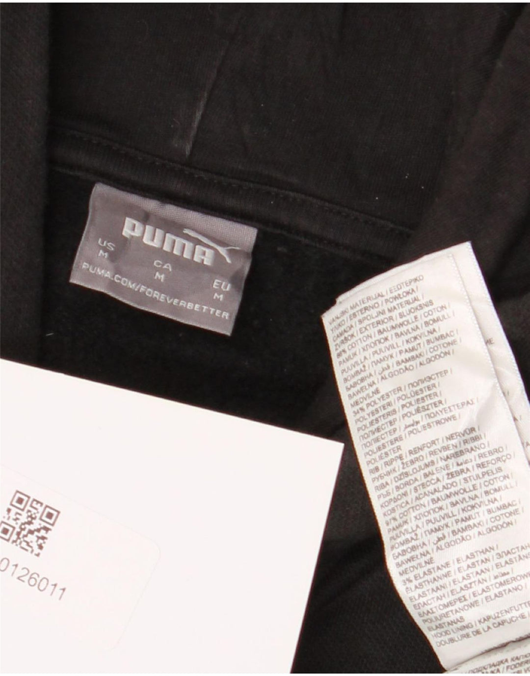 Puma Pull à Capuche Graphique Homme Noir Moyen Coton