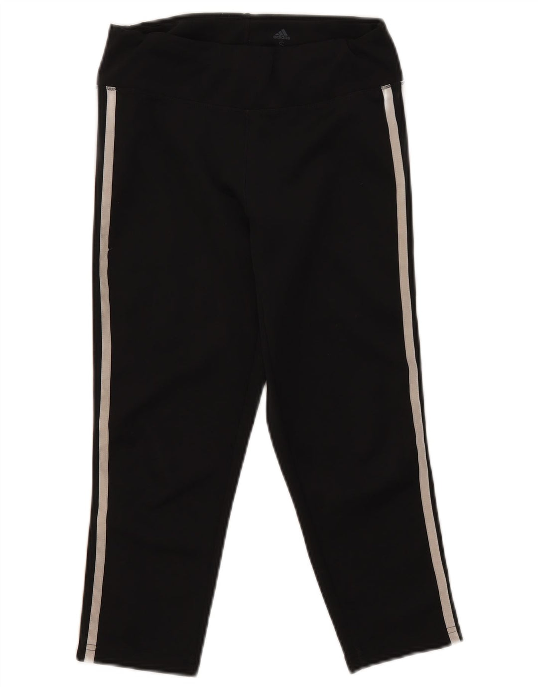 Adidas Femmes Aeroready Capri Leggings UK 8/10 Petit Noir Polyester