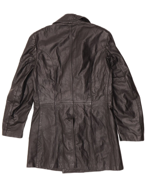 Vintage Homme Cuir Caban IT 48 Moyen Noir Classique