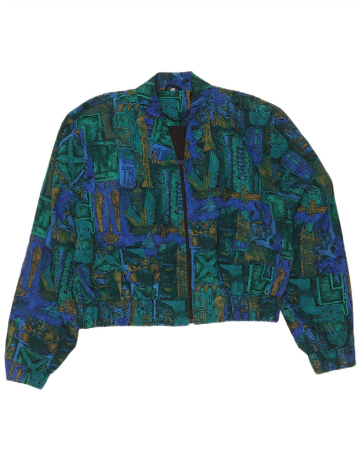 veste boléro surdimensionnée femme vintage IT 40 Petit géométrique multicolore