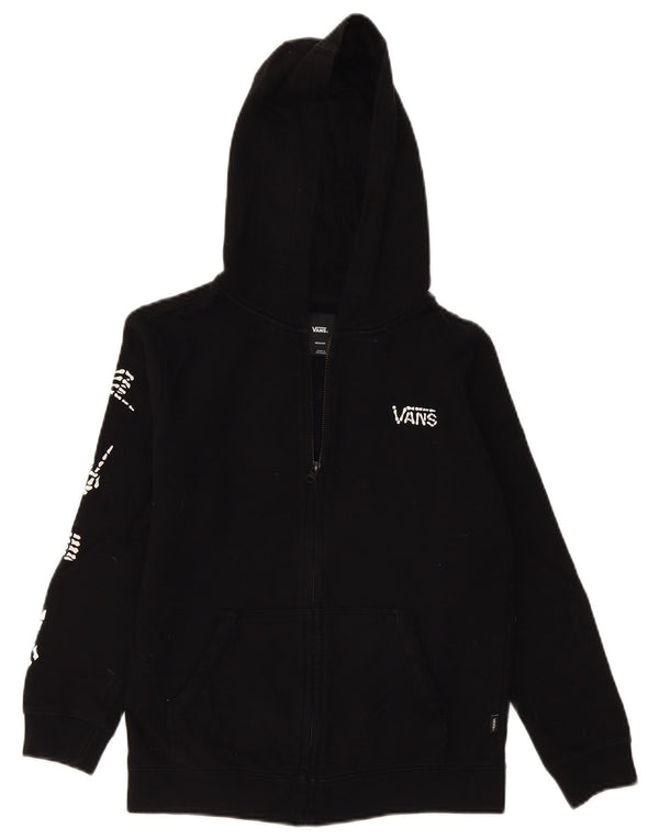 Vans Pull à capuche zippé graphique pour garçon 10-11 ans Noir moyen